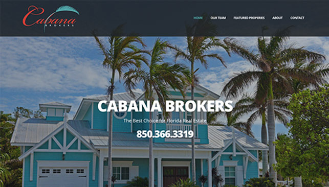 Cabana Brokers web site