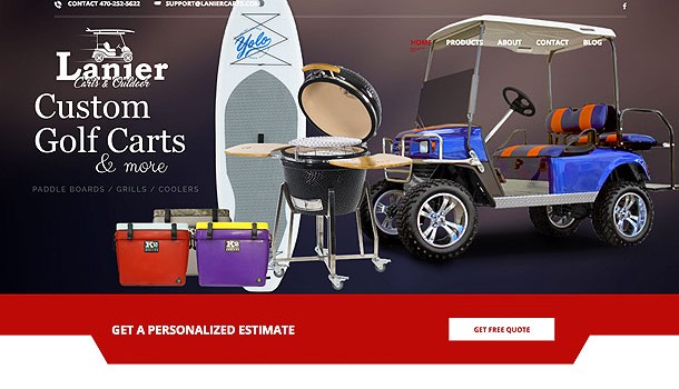 lanier carts web site