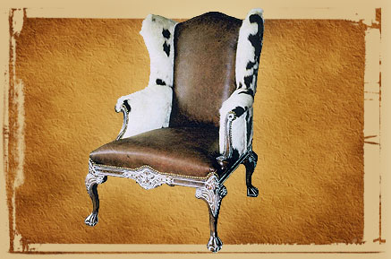 leather cowhide chair