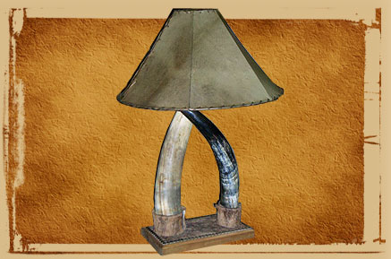 cowhorn lamp