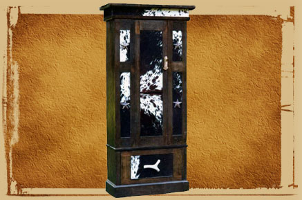 cowhide armoire