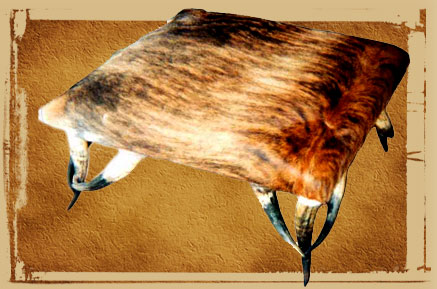 cowhorn ottoman