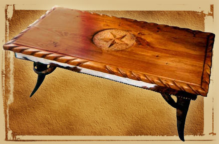 horn leg pine table